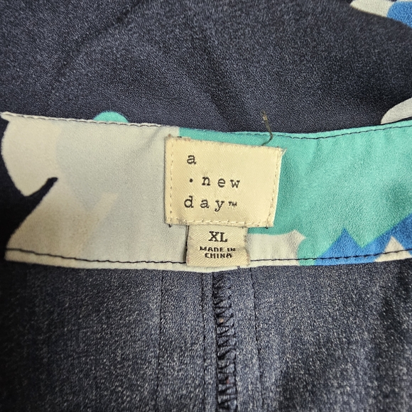 a new day Blue and White Floral Dress - Picture 7 of 7